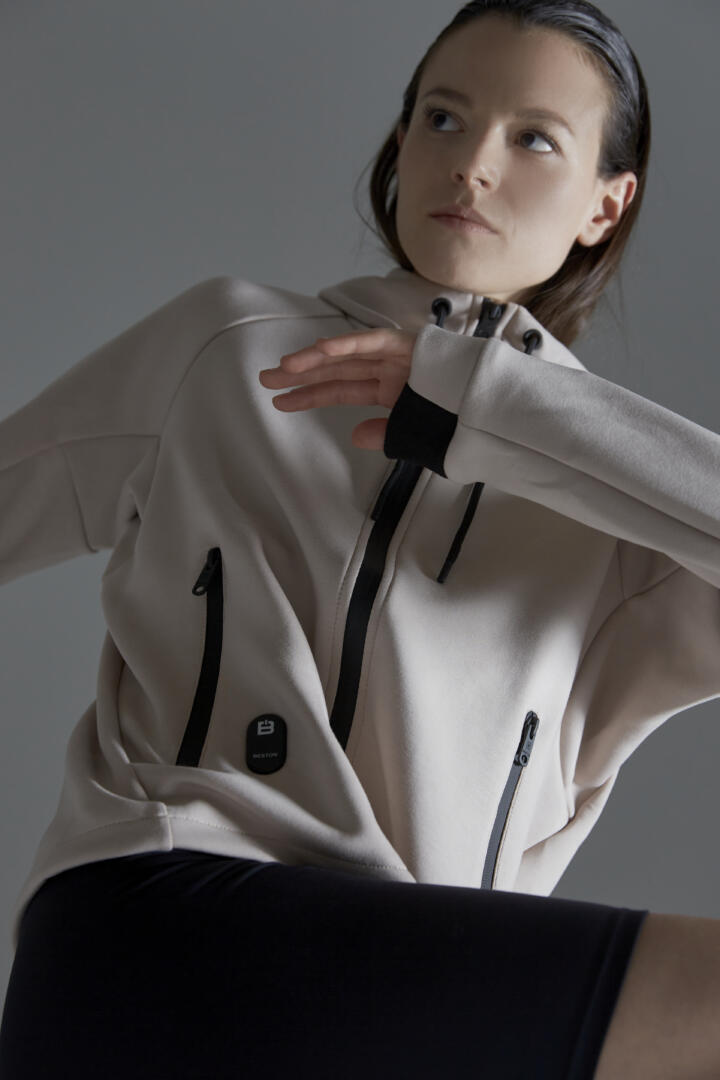 Sudadera HEAT/12 | Oat White