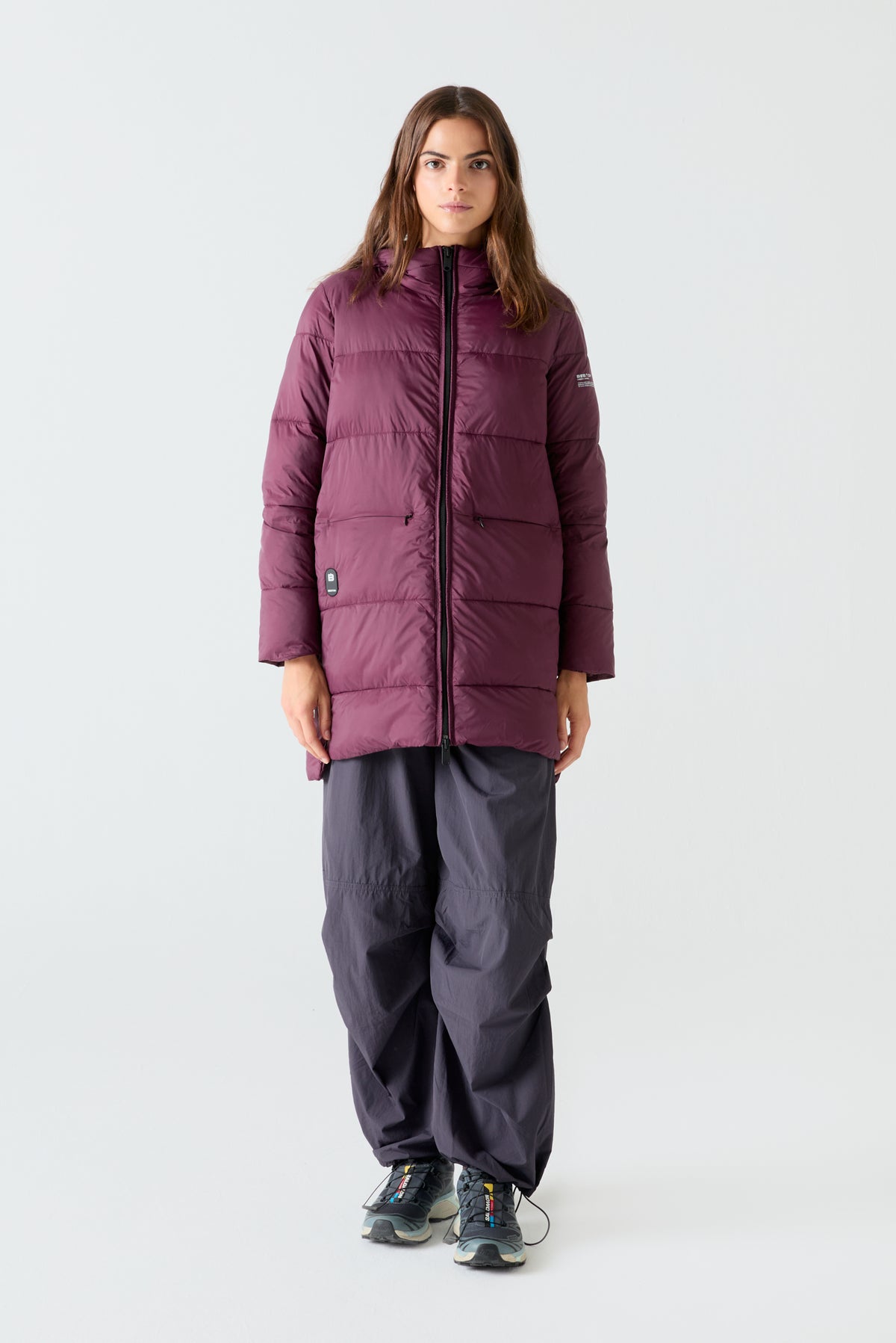 Abrigo HEAT/04 | Aubergine