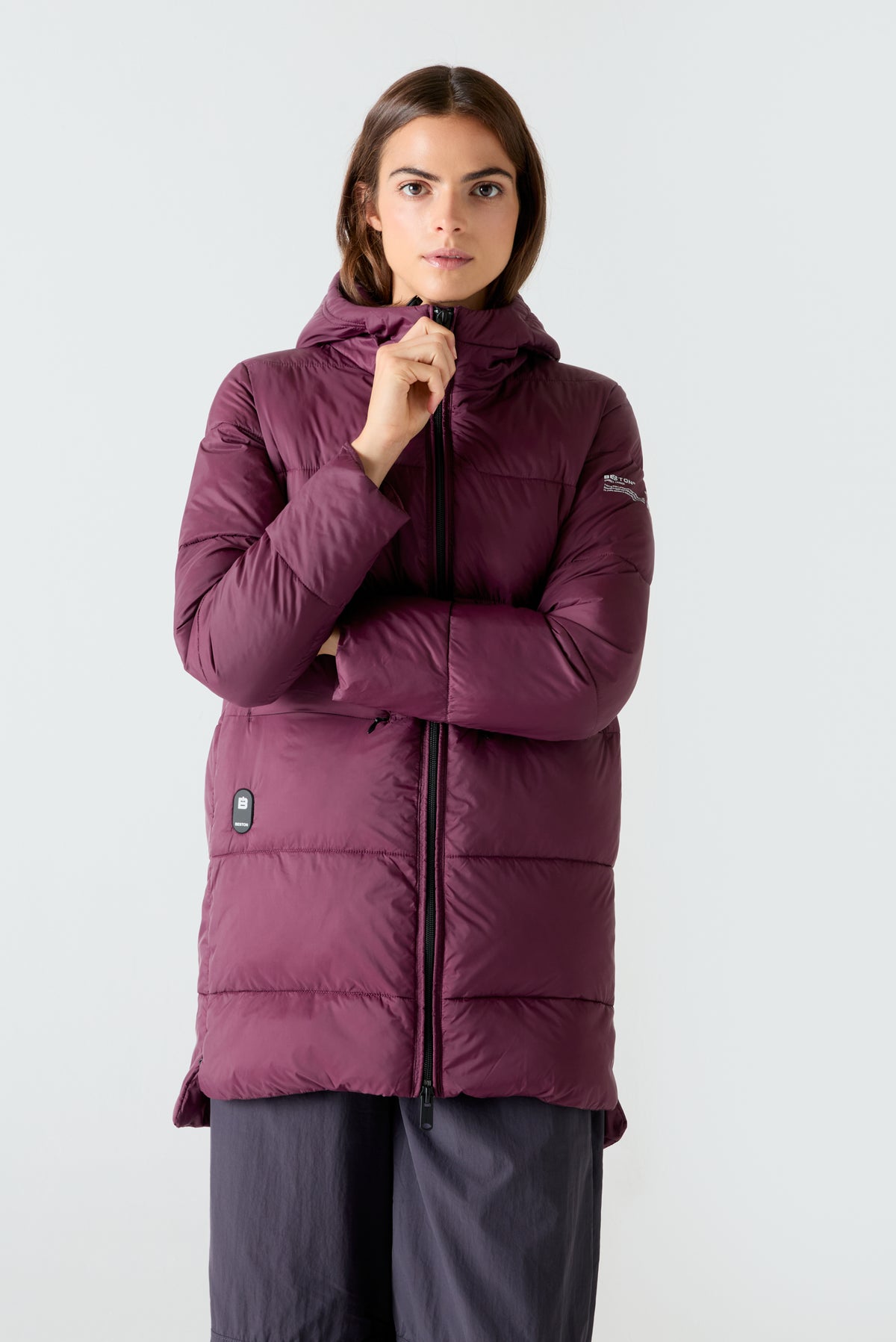 Abrigo HEAT/04 | Aubergine
