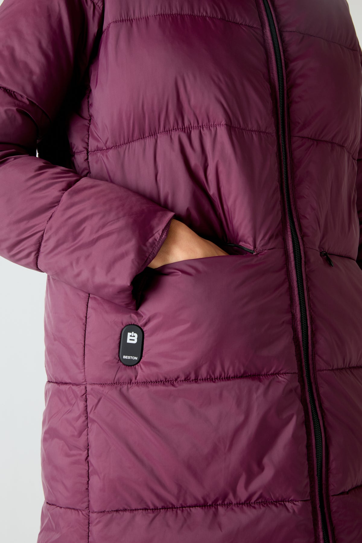 Abrigo HEAT/04 | Aubergine