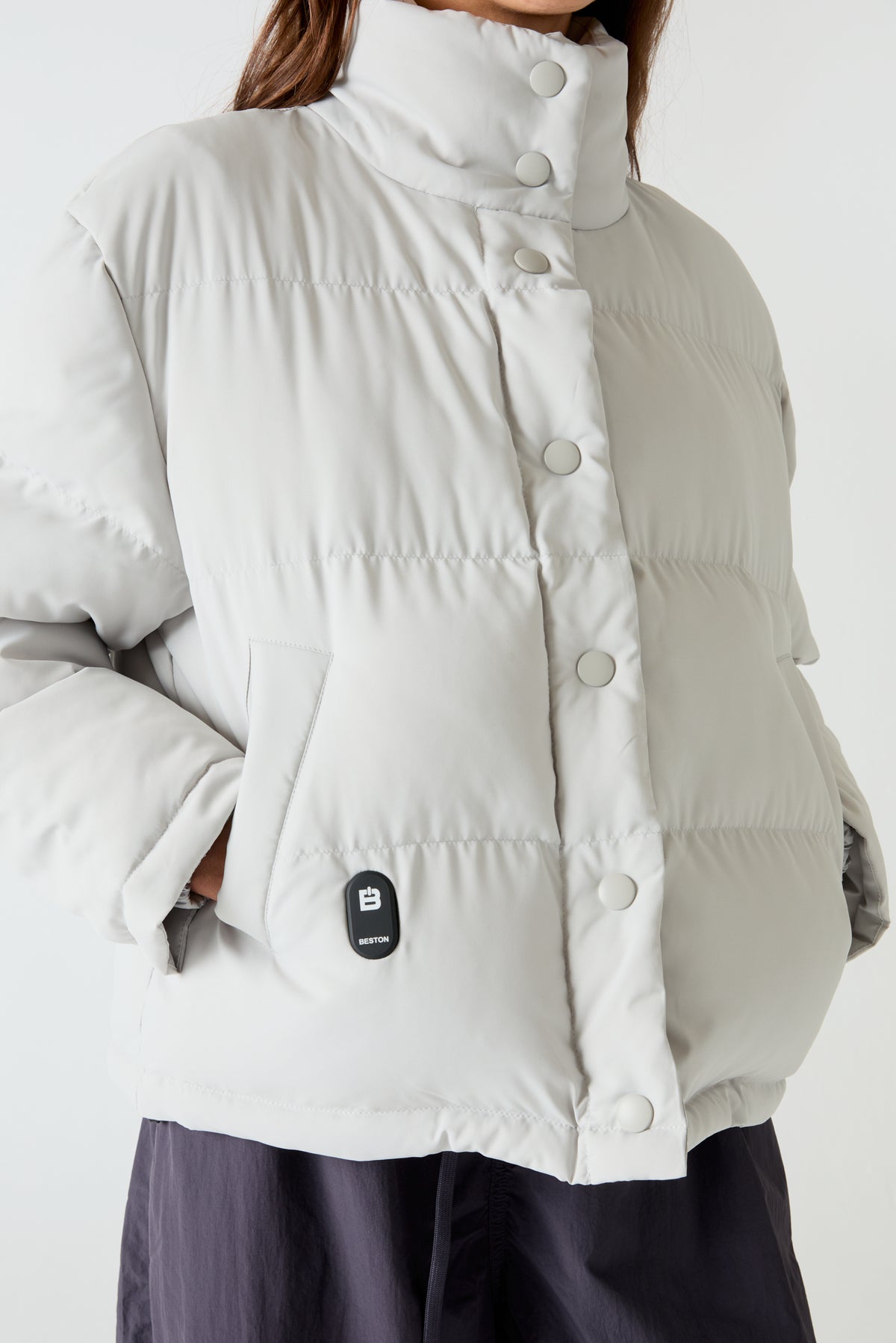 Abrigo HEAT/42 | Pearl Grey