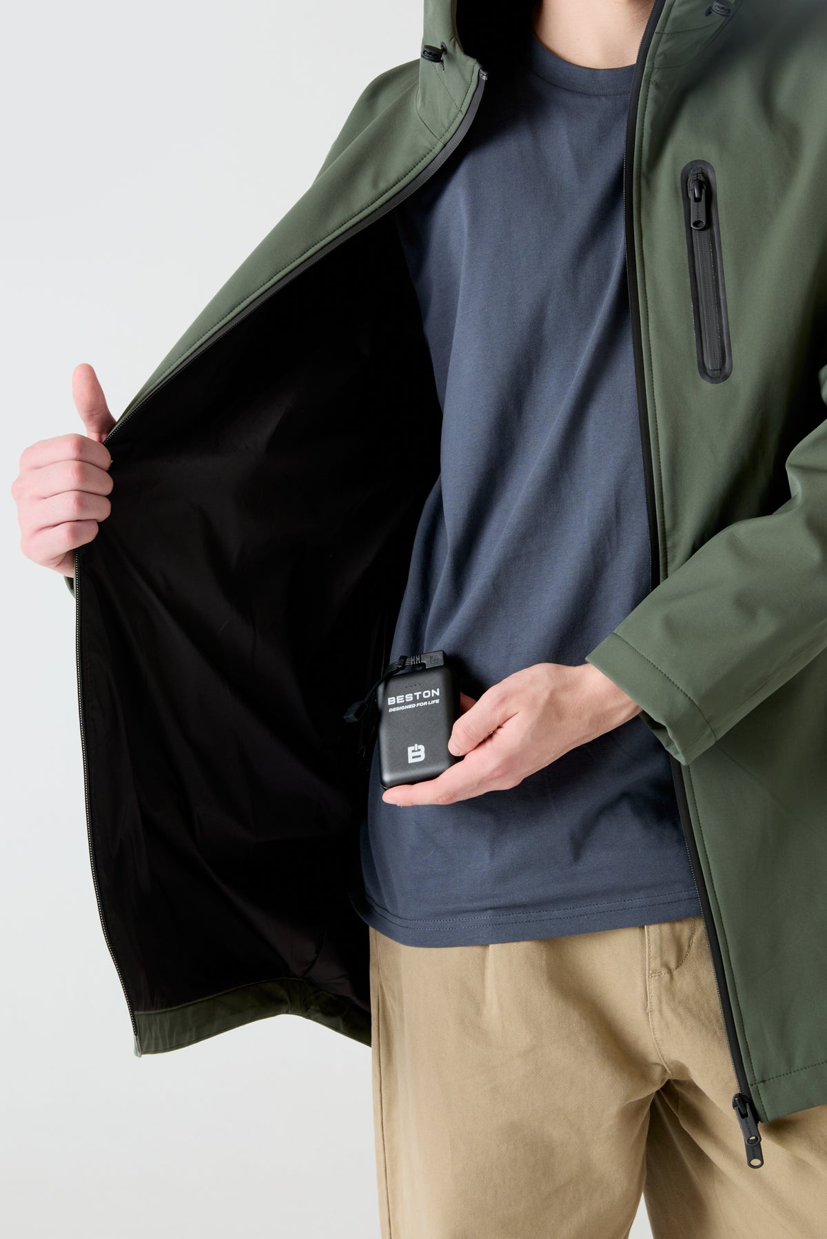 Softshell Aero Parka HEAT/60 | Slate Green
