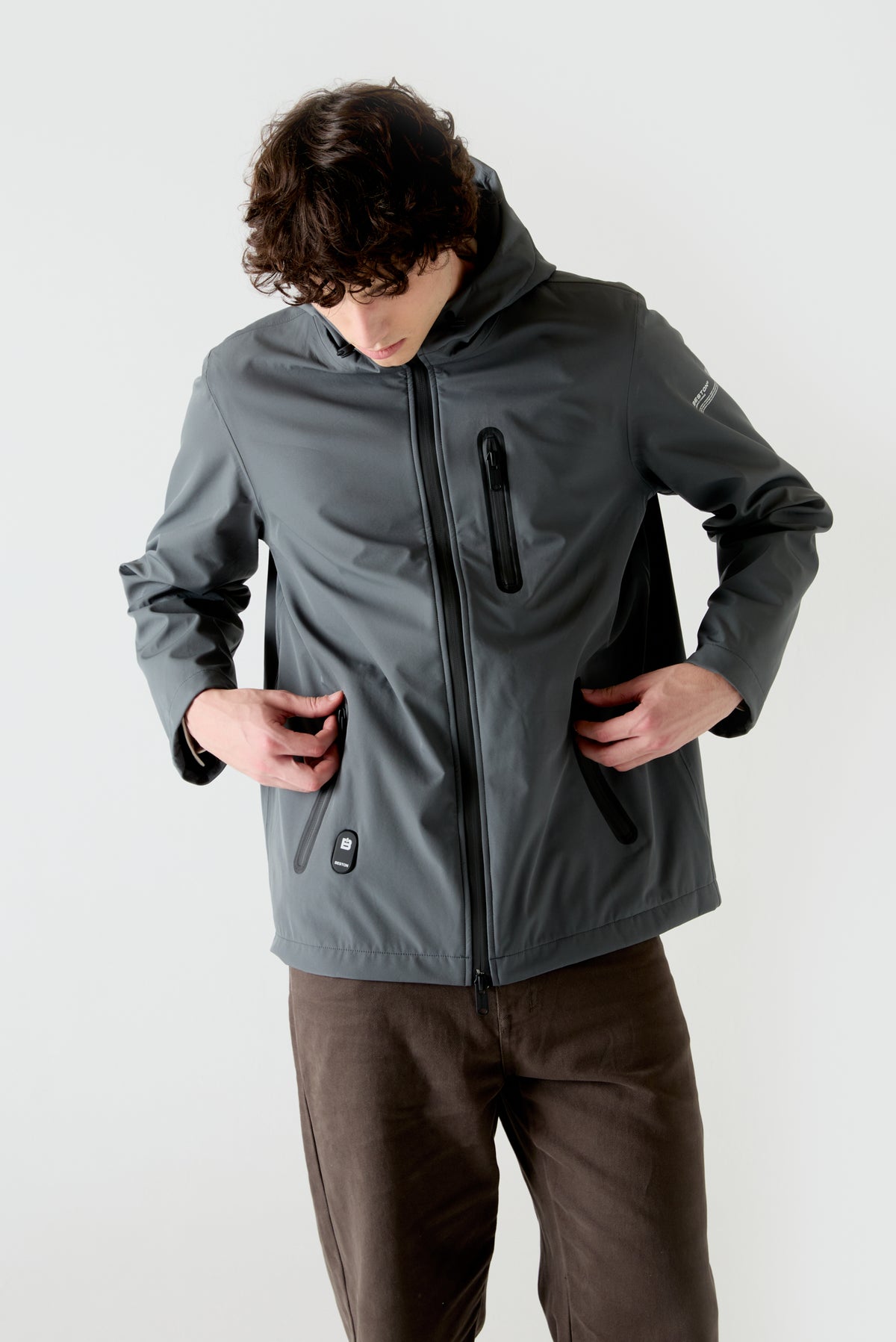Softshell Aero Parka HEAT/61 | Midnight Grey