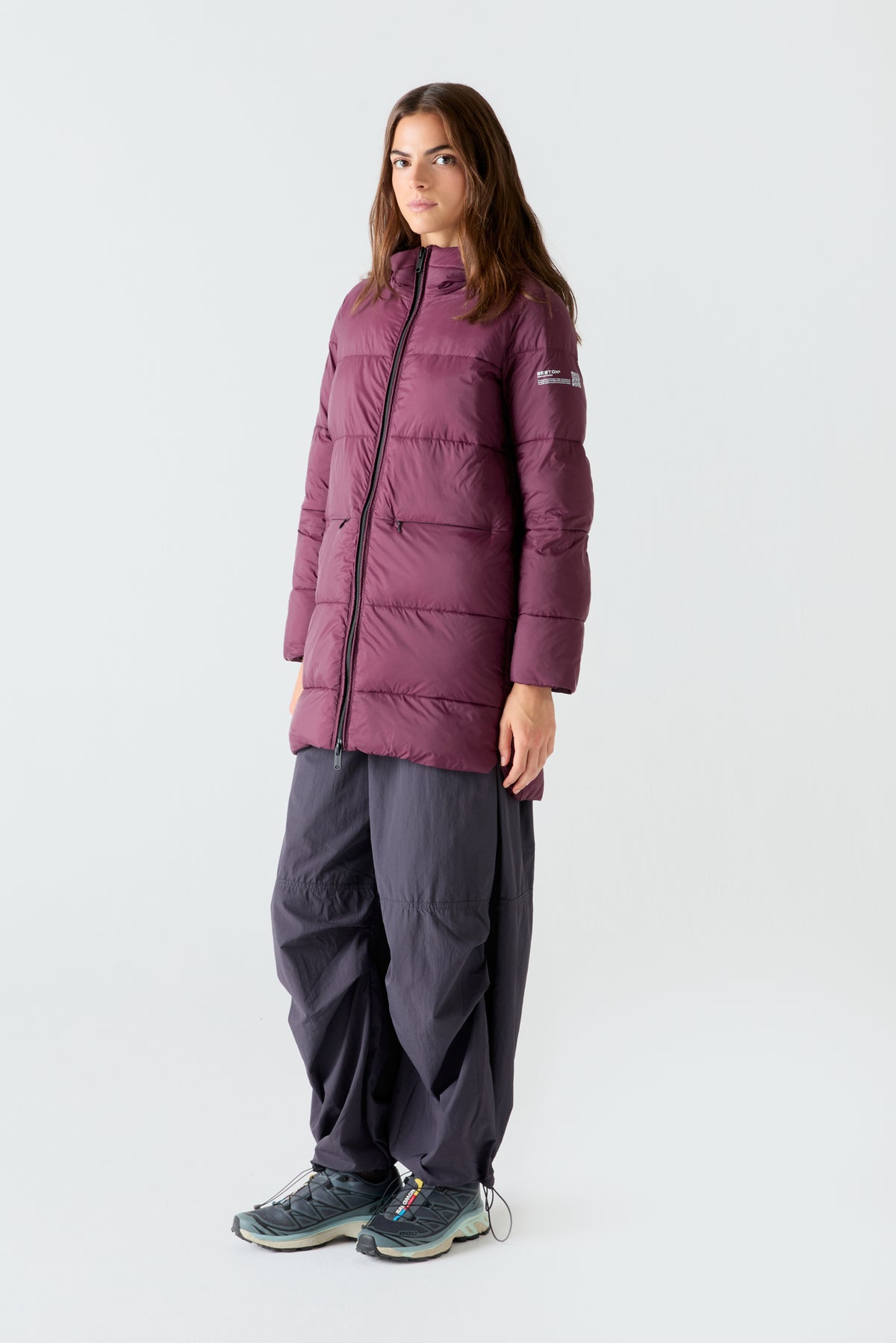 Abrigo HEAT/04 | Aubergine