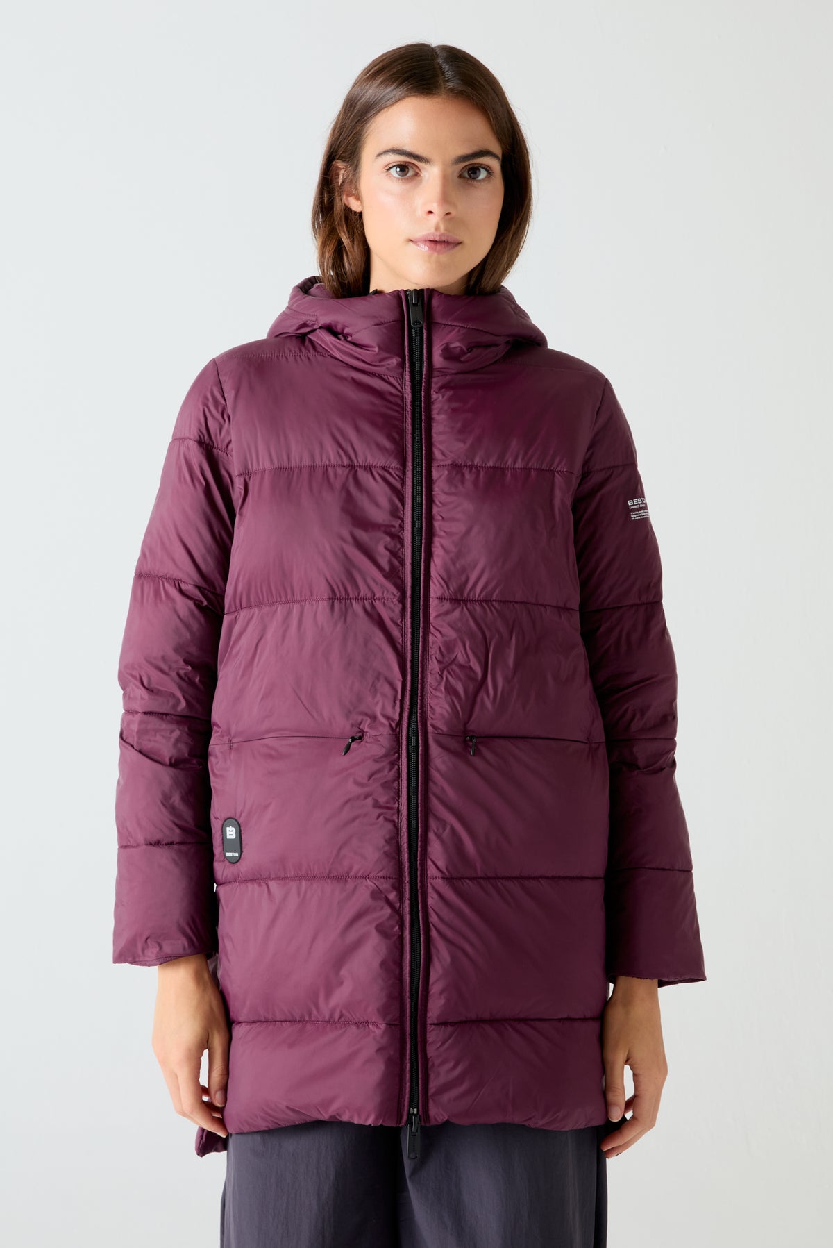 Abrigo HEAT/04 | Aubergine