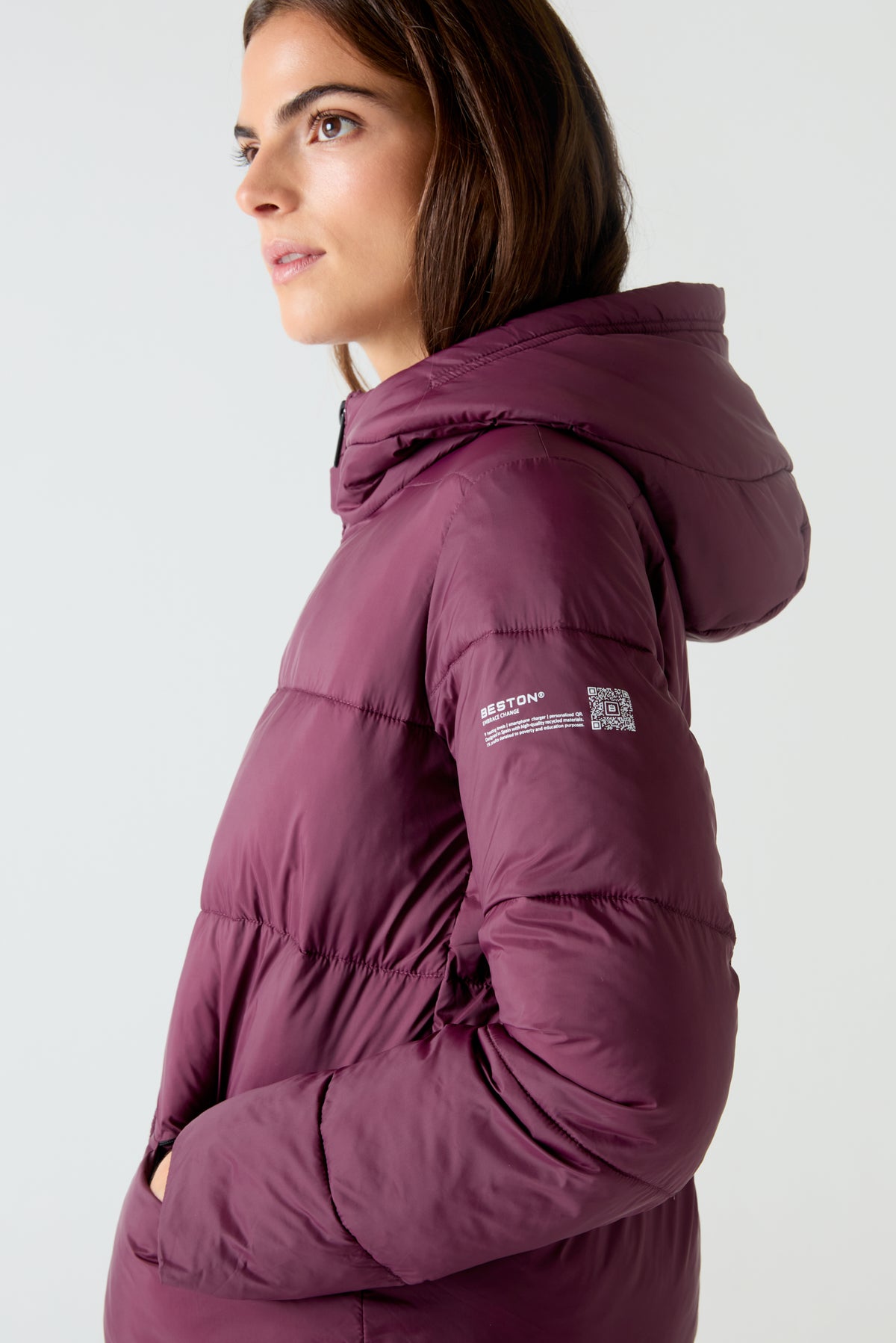 Abrigo HEAT/04 | Aubergine