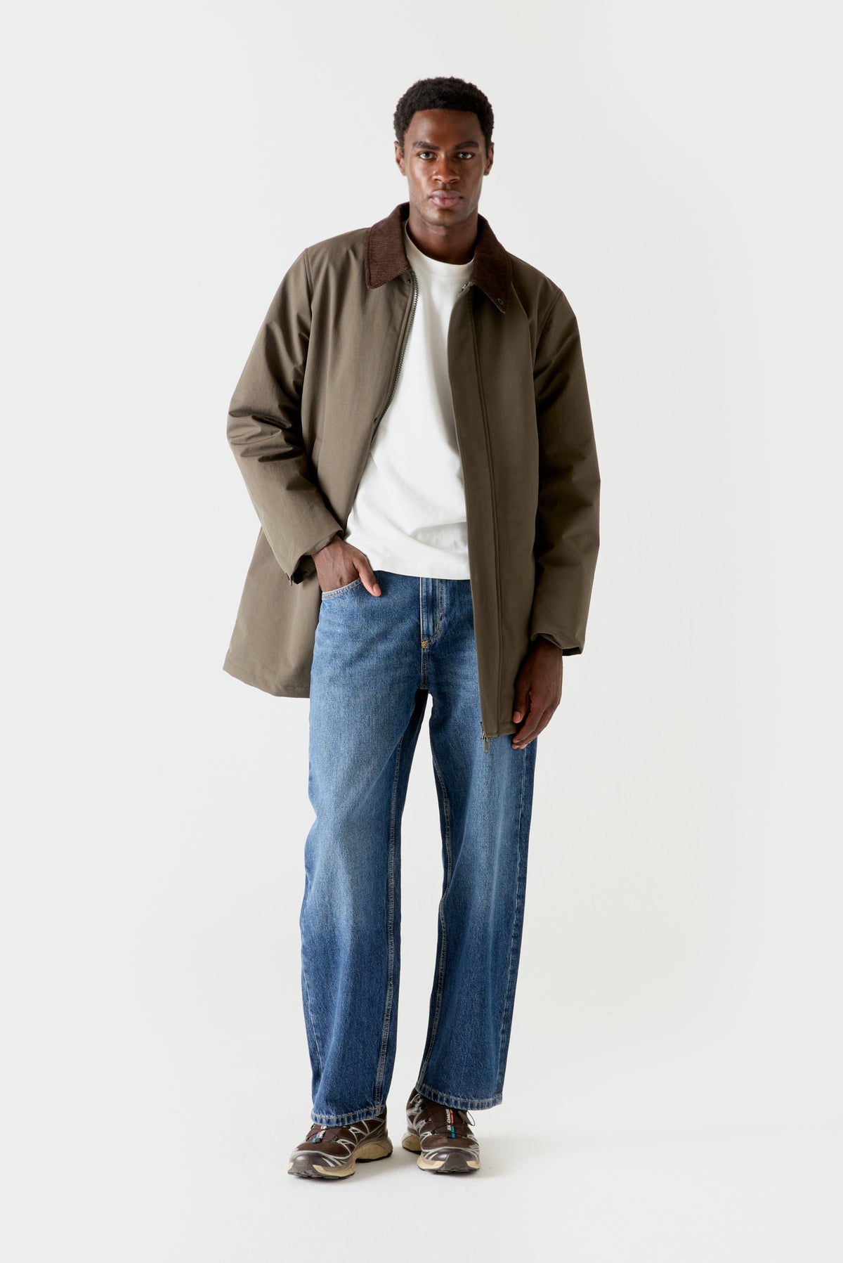 HEAT/54 Coat | Bark Brown