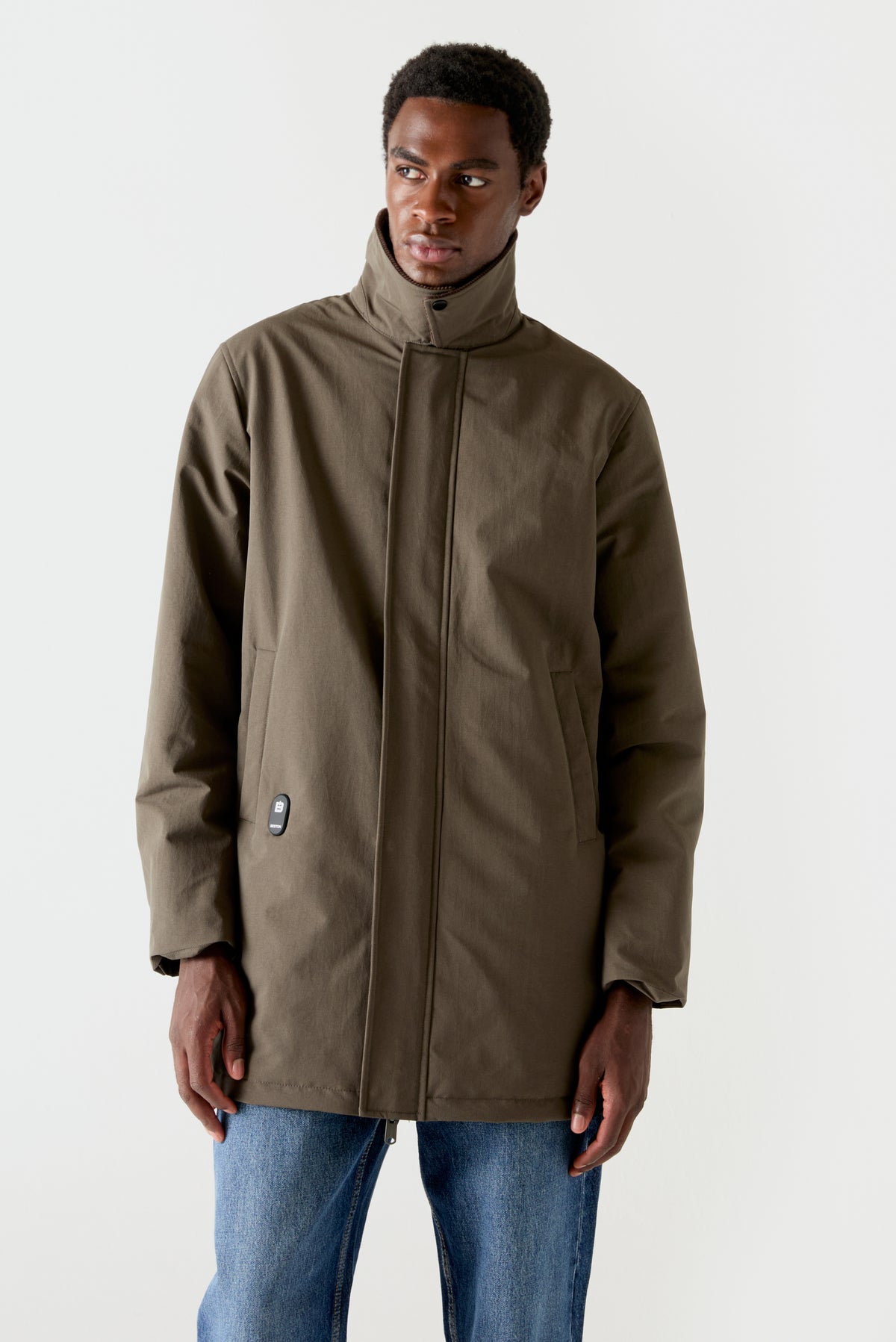 HEAT/54 Coat | Bark Brown