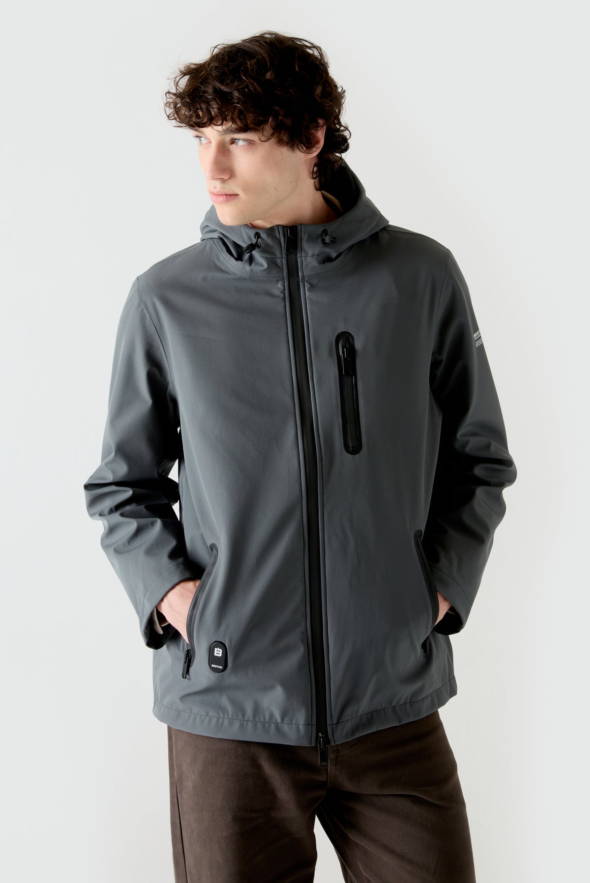 Softshell Aero Parka HEAT/61 | Midnight Grey